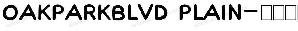 OakParkBlvd Plain字体转换